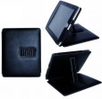 Kunstleder Tasche iPad� mit Standfuss schwarz Ledertasche Schutzh�lle 100061